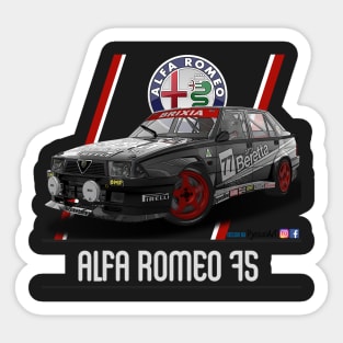 Alfa Romeo 75 Beretta Sticker